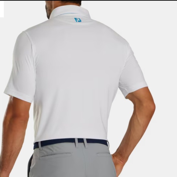 FootJoy Accented Stripes Golf Polo Size Medium - Picture 3 of 6